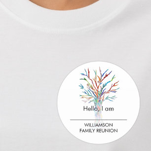 Family Reunion Family Tree Name Tag
