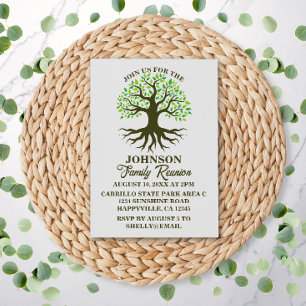 Family Reunion Family Tree Roots Invitation