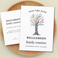 Family Reunion Family Tree Save The Date