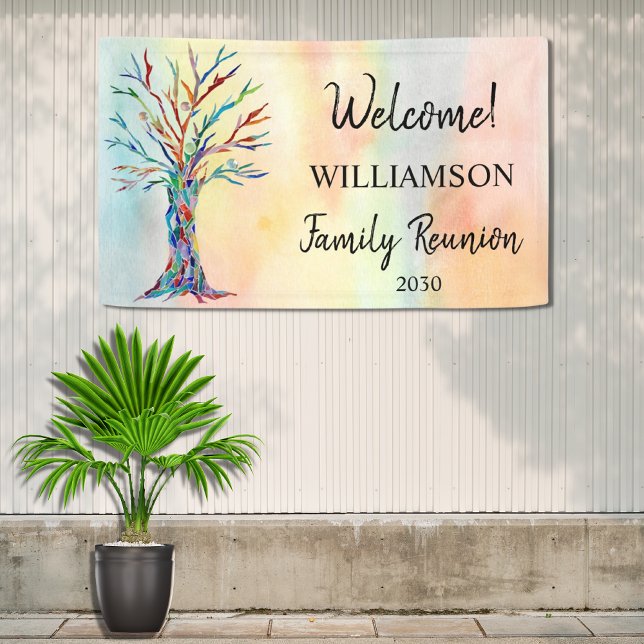 Family Reunion Family Tree Welcome Banner (Creator Uploaded)