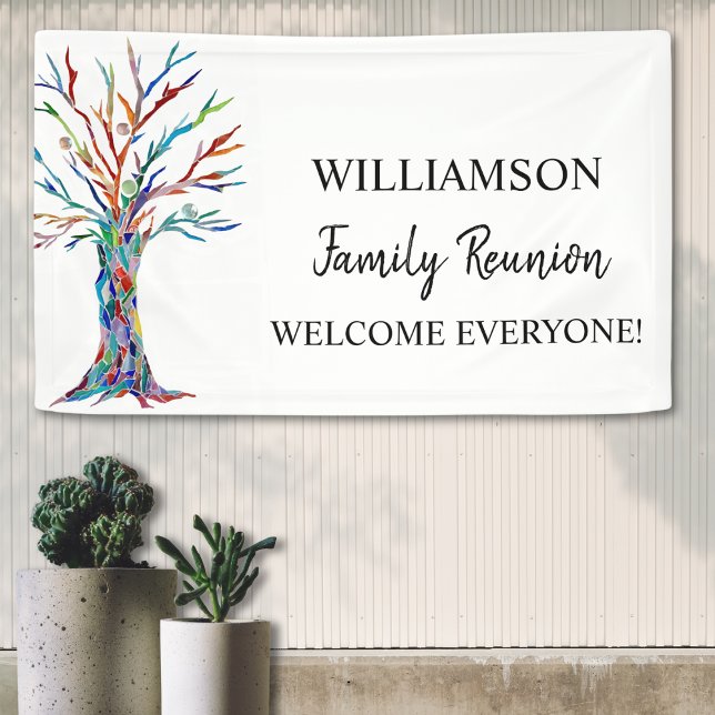 Family Reunion Family Tree Welcome Banner (Creator Uploaded)