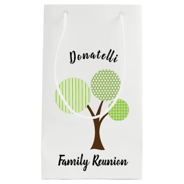 Family Reunion Favour Souvenir Gift Small Gift Bag (Front)