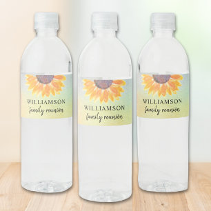 Family Reunion Flora Water Bottle Label