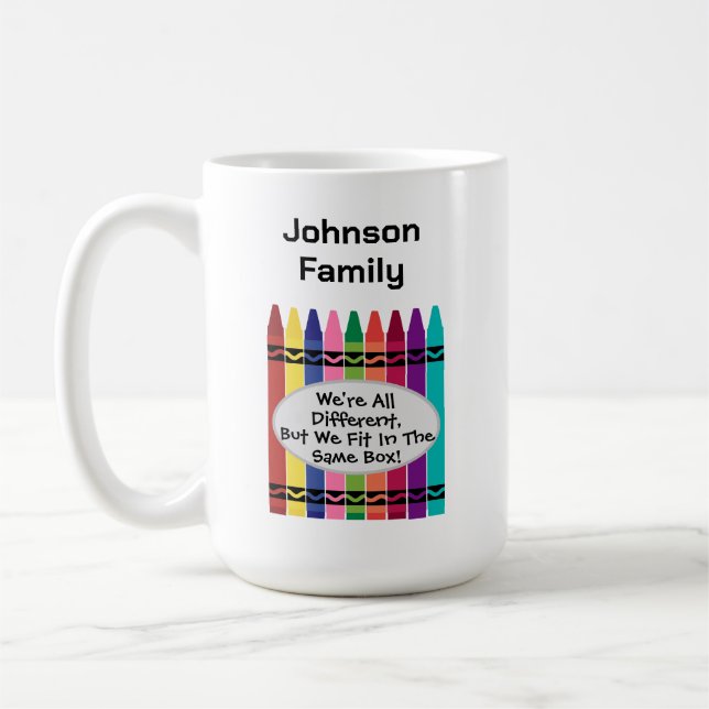 Family Reunion Fun Big Coffee Mug (Left)