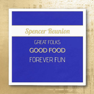 FAMILY Reunion Fun! CUSTOM Reunion Napkin