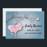 Family Reunion Gathering Save The Date Heart Tree<br><div class="desc">Family Reunion save the date card with a love tree theme. Your family name on the heart of this family tree. Perfect as a save the date for your summer time potluck picnic or backyard barbecue. Beautiful watercolor design with hearts and family tree branches.</div>