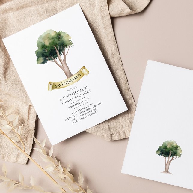 Family Reunion Genealogy Tree Annual Meeting Save The Date (Creator Uploaded)