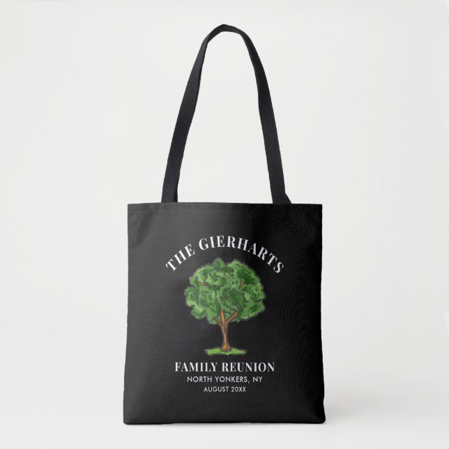 Family Reunion Genealogy Tree Cousins Get Together Tote Bag (Front)