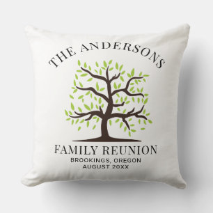 Family Reunion Genealogy Tree Matching Cushion