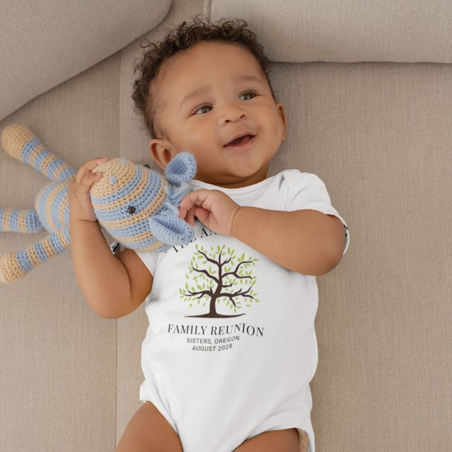 Family Reunion Genealogy Tree Matching Custom Baby Bodysuit (Creator Uploaded)