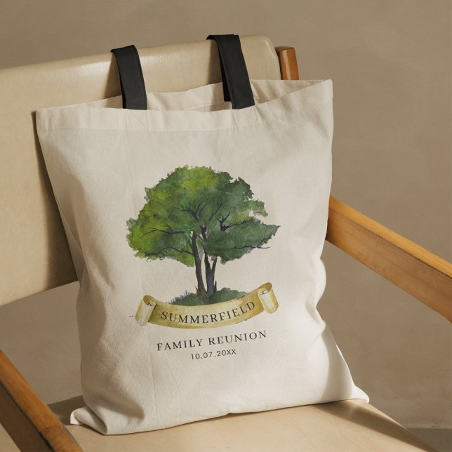 Family Reunion Genealogy Tree Matching Tote Bag (Genealogy Tree Family Reunion Black Handles Tote Bag)