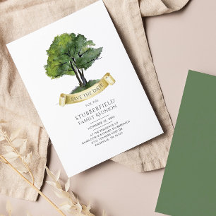 Family Reunion Genealogy Tree Save the Date