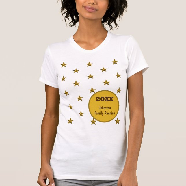 Family Reunion Gold Star Annual Picnic Event T-Shirt (Front)