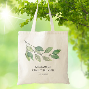 Family Reunion Green Personalised Tote Bag
