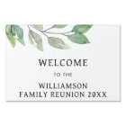Family Reunion Green Tree Personalised Welcome
