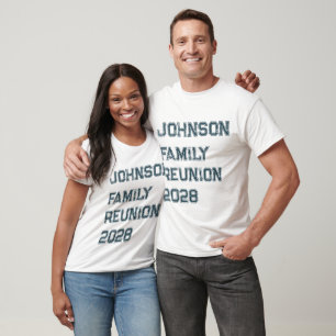 Family Reunion Green Typography  T-Shirt
