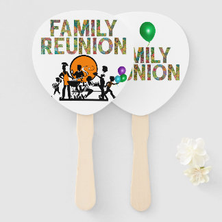 Family reunion hand fan