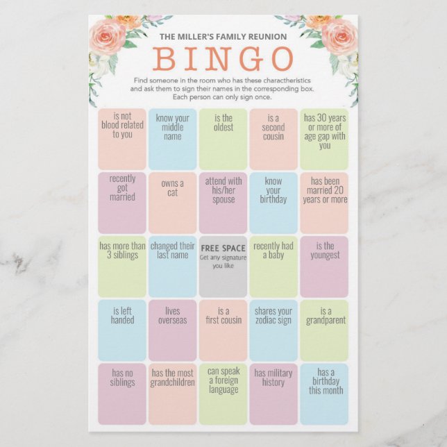 Family Reunion Ice Breaker 2 in 1 Games (Front)