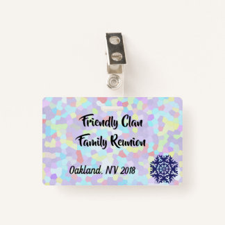 Family Reunion ID Badge