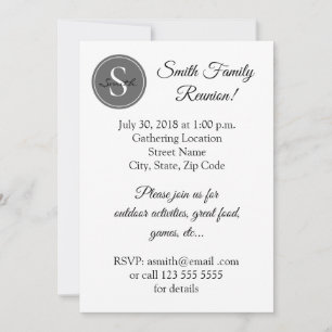 Family Reunion Invitation