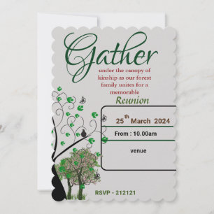 Family reunion invitation