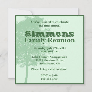 Family reunion invitation