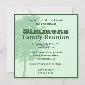 Family reunion invitation