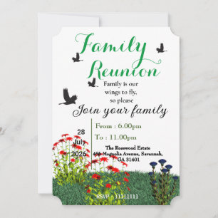 Family reunion  invitation
