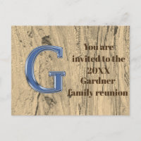 Family Reunion Invitation Announcement Letter G