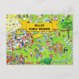 Family Reunion Invitation Postcard