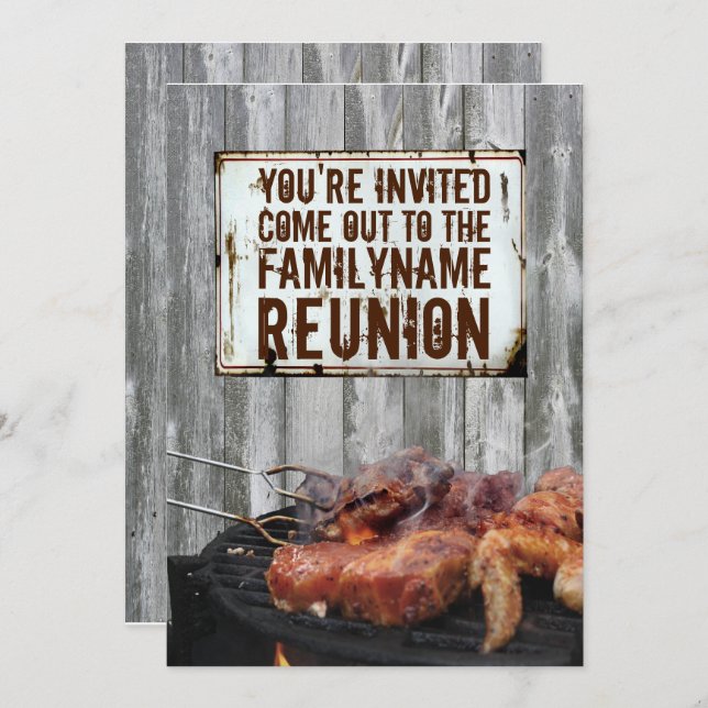Family Reunion Invitations (Front/Back)