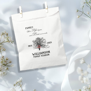 Family Reunion Keepsake Tree Life Quote Favour Bag