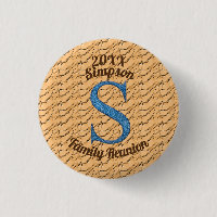 Family Reunion Large Blue Letter S Monogram