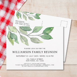 Family Reunion Modern Invitation Postcard