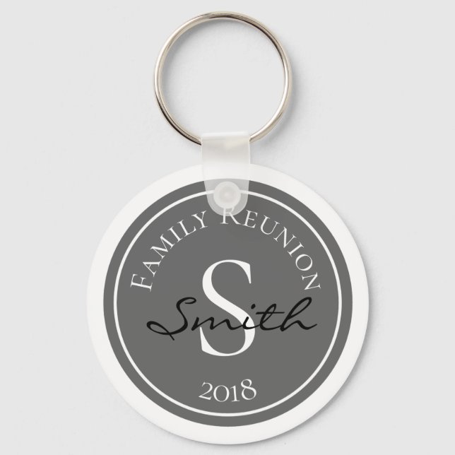 Family Reunion Monogram Key Ring (Front)