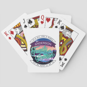 Family Reunion Mountain Lake Landscape Dk ID1126 Playing Cards