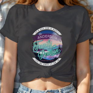 Family Reunion Mountain Lake Landscape Dk ID1126 T-Shirt