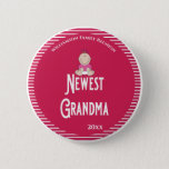 Family Reunion Newest Grandma It's A Girls! 6 Cm Round Badge<br><div class="desc">Make your family reunion fun and help get family members engaged by having an awards ceremony as part of your activities. The Newest Proud Grandma with a new granddaughter is sure to proudly display her Newest Grandma award.</div>