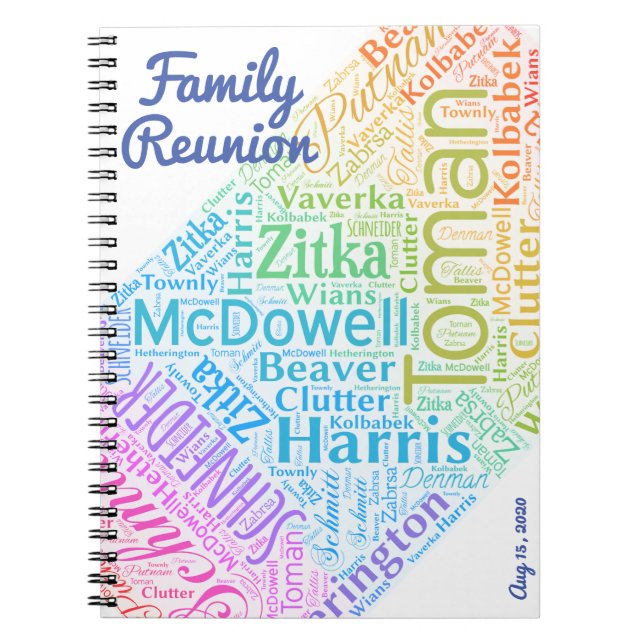 Family Reunion Notebook (Front)