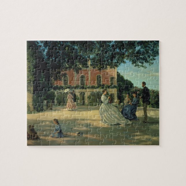 Family Reunion on the Terrace at Meric, 1867 Jigsaw Puzzle (Horizontal)