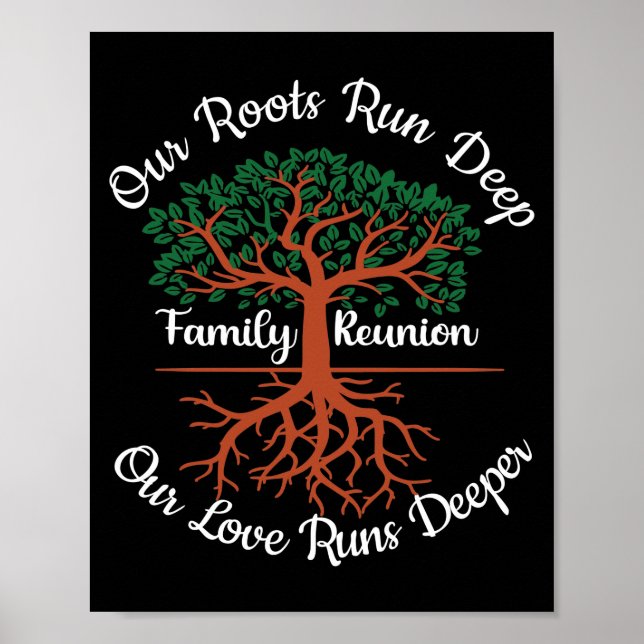 Family Reunion Our Roots Run Deep Tree Poster (Front)