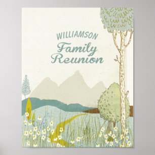 Family Reunion Outdoor Event Poster
