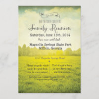 Family Reunion Park Invitation