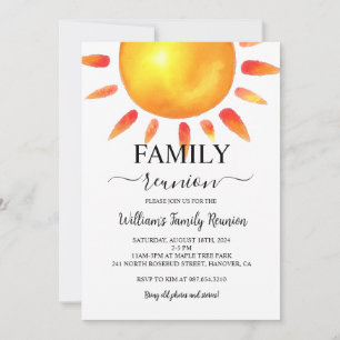 Family Reunion Party, Family Gathering Invitation