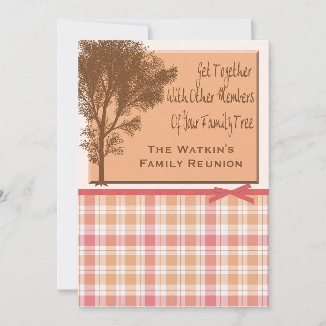 Family Reunion Party Invitations (Front)