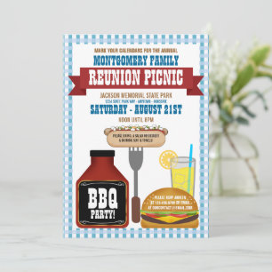 Family Reunion Picnic Invitations