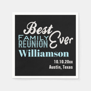 Family Reunion Picnic Party Gathering Napkin