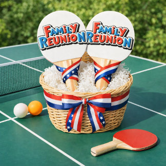 Family Reunion Ping Pong Paddle