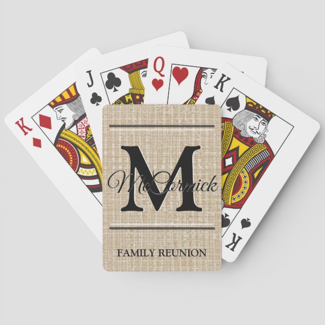 Family reunion playing cards (Back)