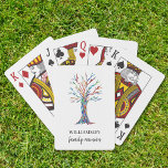 Family Reunion Playing Cards<br><div class="desc">This modern and stylish design features a beautiful Family Tree which symbolises an ever growing family.
Add these playing cards to your family reunion as favours and keepsakes or a game on the day. 
Customisable with your name and event.
Original Mosaic Design © Michele Davies.</div>